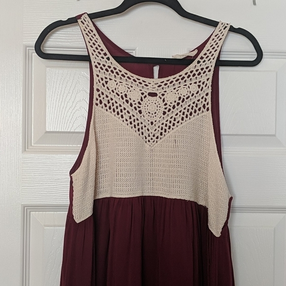 ENTRO Crochet Top Sleeveless Dress - Picture 2 of 7
